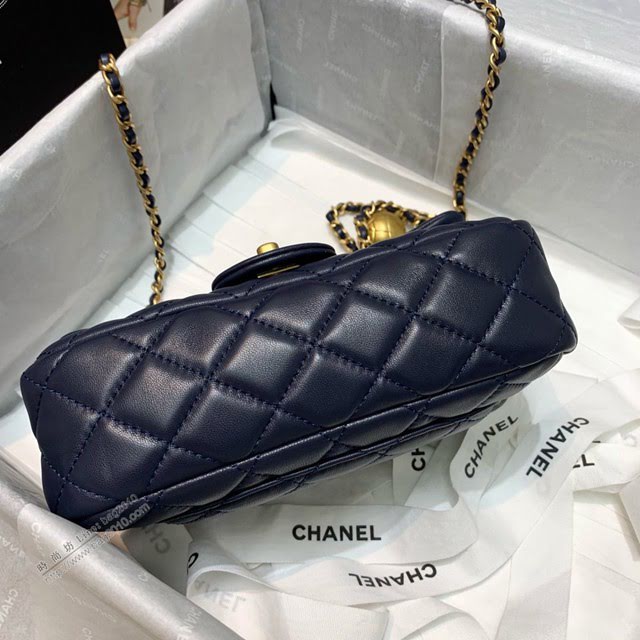 Chanel女包 1787寶藍 Chanel2020新款單肩腋下包 Chanel鏈條單肩斜挎包  djc4003